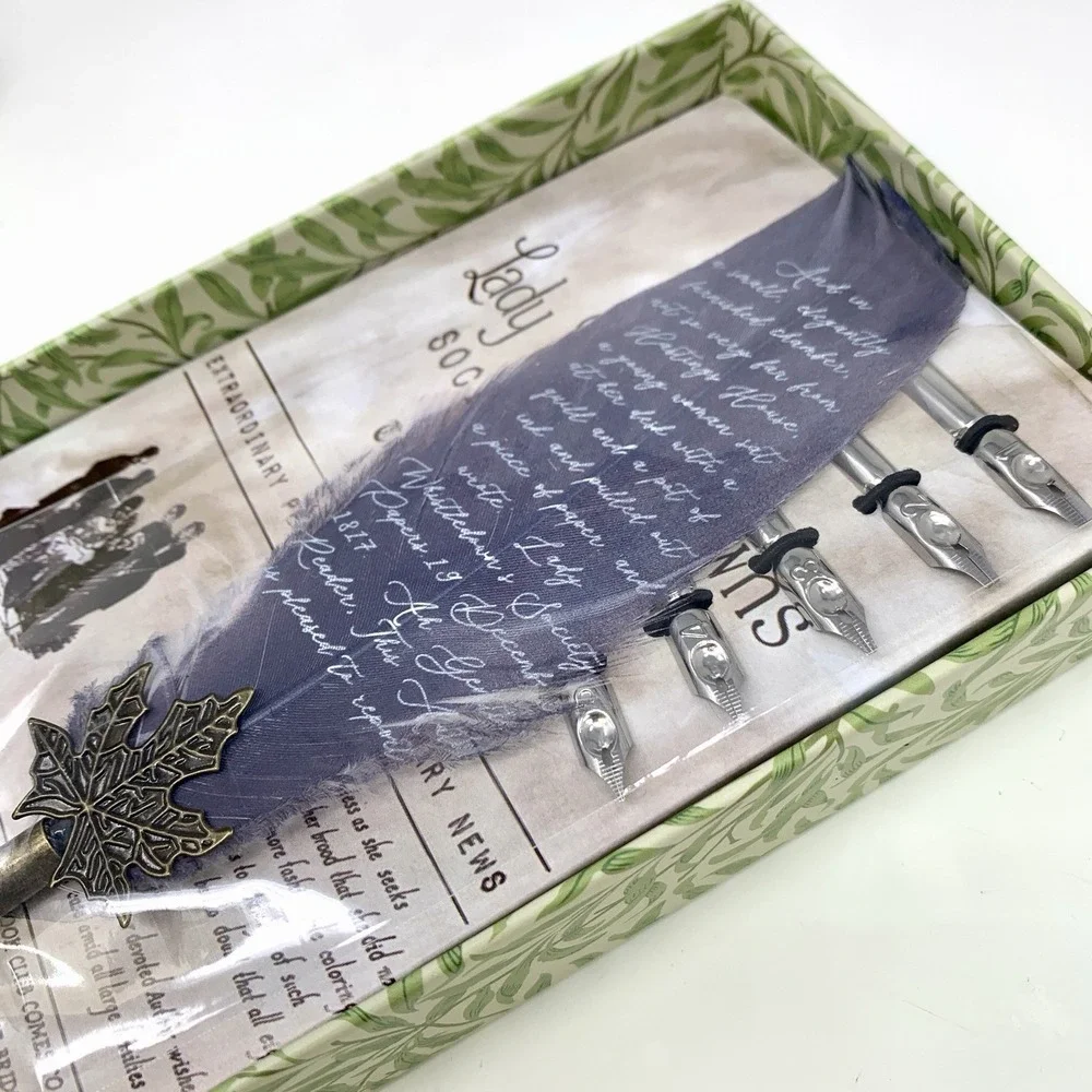 Bridgerton Quill & Ink Calligraphy Set Lady Whistledown Special Edition Gift New